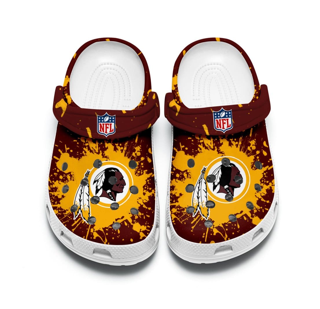 Washington Redskins I0 Love 1i Soft Clogs 1 Washington Redskins I0 Love 1i Soft Clogs
