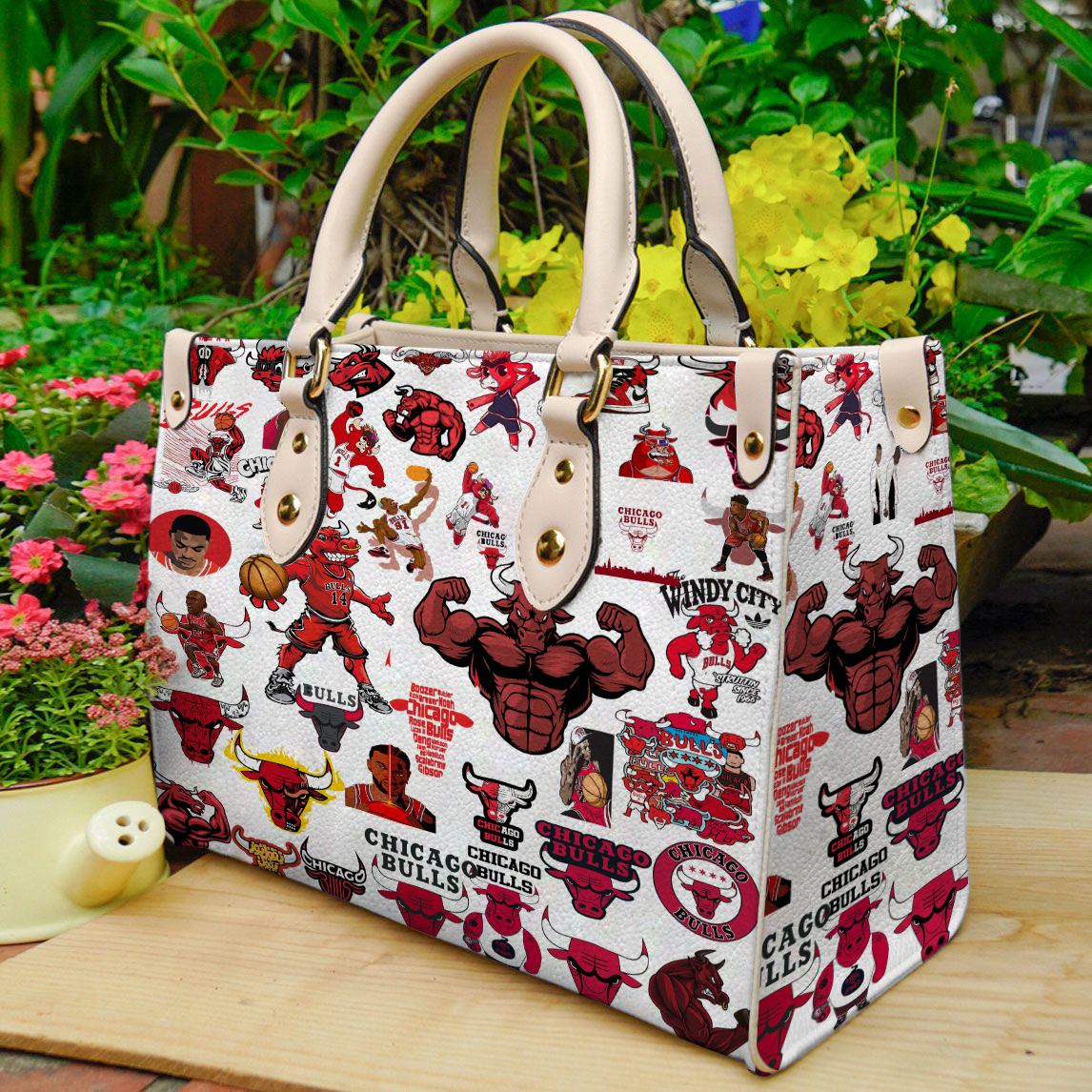 Chicago Bulls Leather Handbag 1 Chicago Bulls Leather Handbag