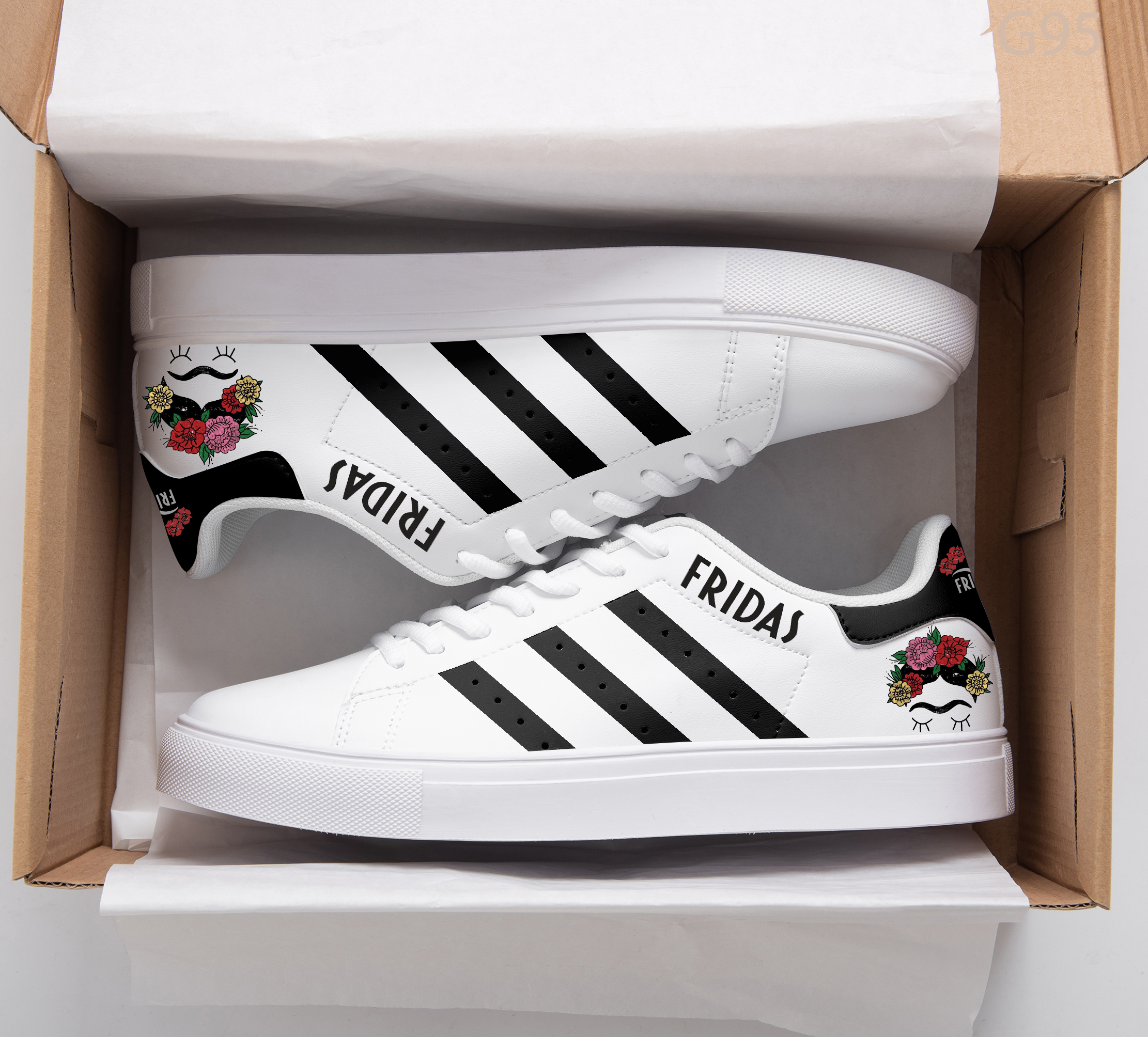 Frida Kahlo 01 Stan Smith Shoes 1 Frida Kahlo 01 Stan Smith Shoes