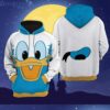 Giant Donald Duck Hoodie Zip Hoodie 3D
