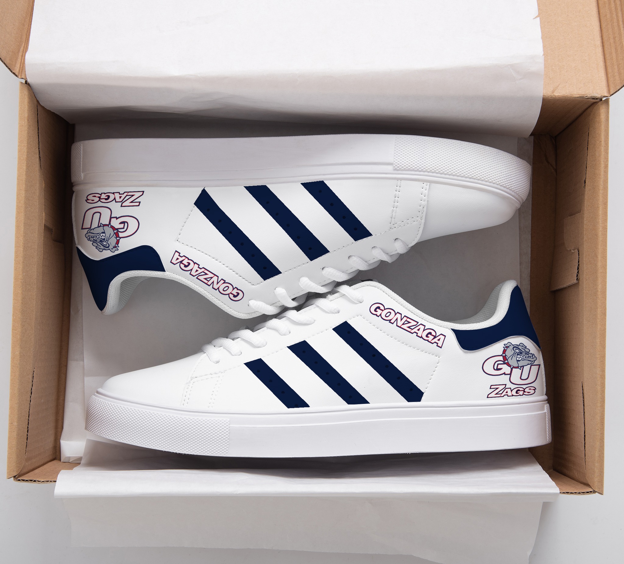 Gonzaga Bulldogs 3 Stan Smith Shoes 1 Gonzaga Bulldogs 3 Stan Smith Shoes
