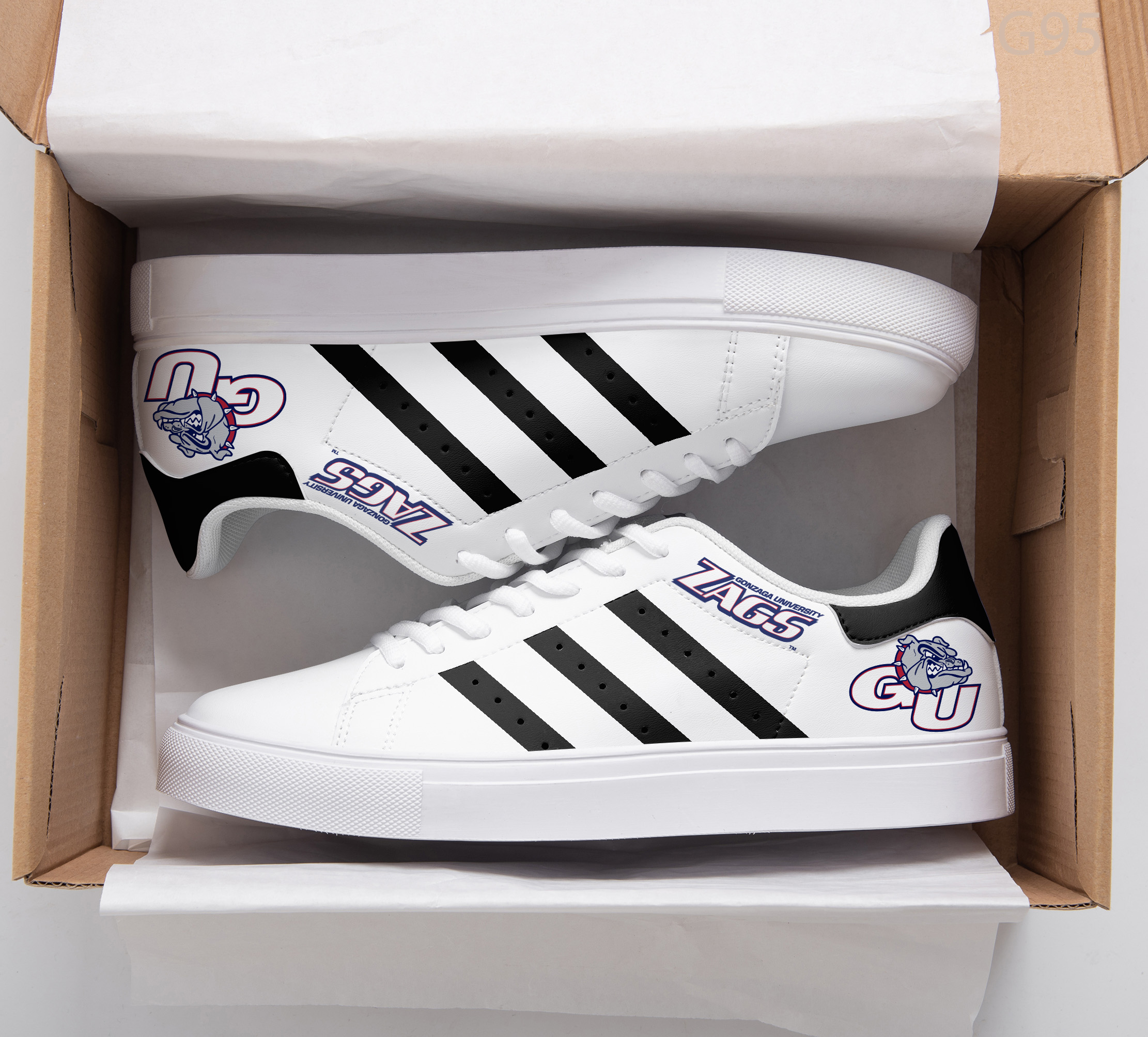 Gonzaga Bulldogs 4 Stan Smith Shoes 1 Gonzaga Bulldogs 4 Stan Smith Shoes