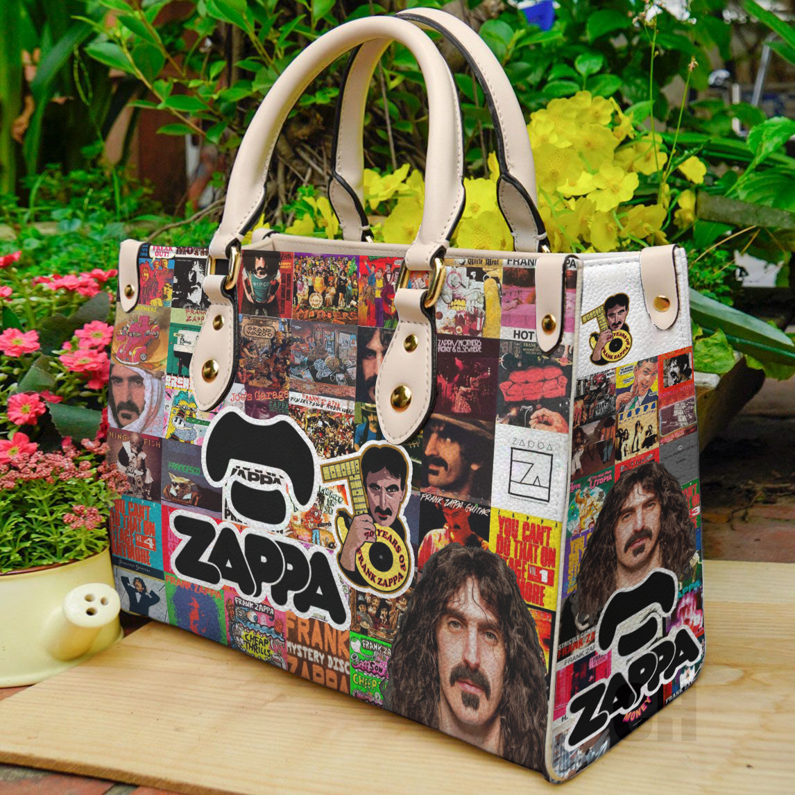 Frank Zappa 1 Leather Handbag 1 Frank Zappa 1 Leather Handbag