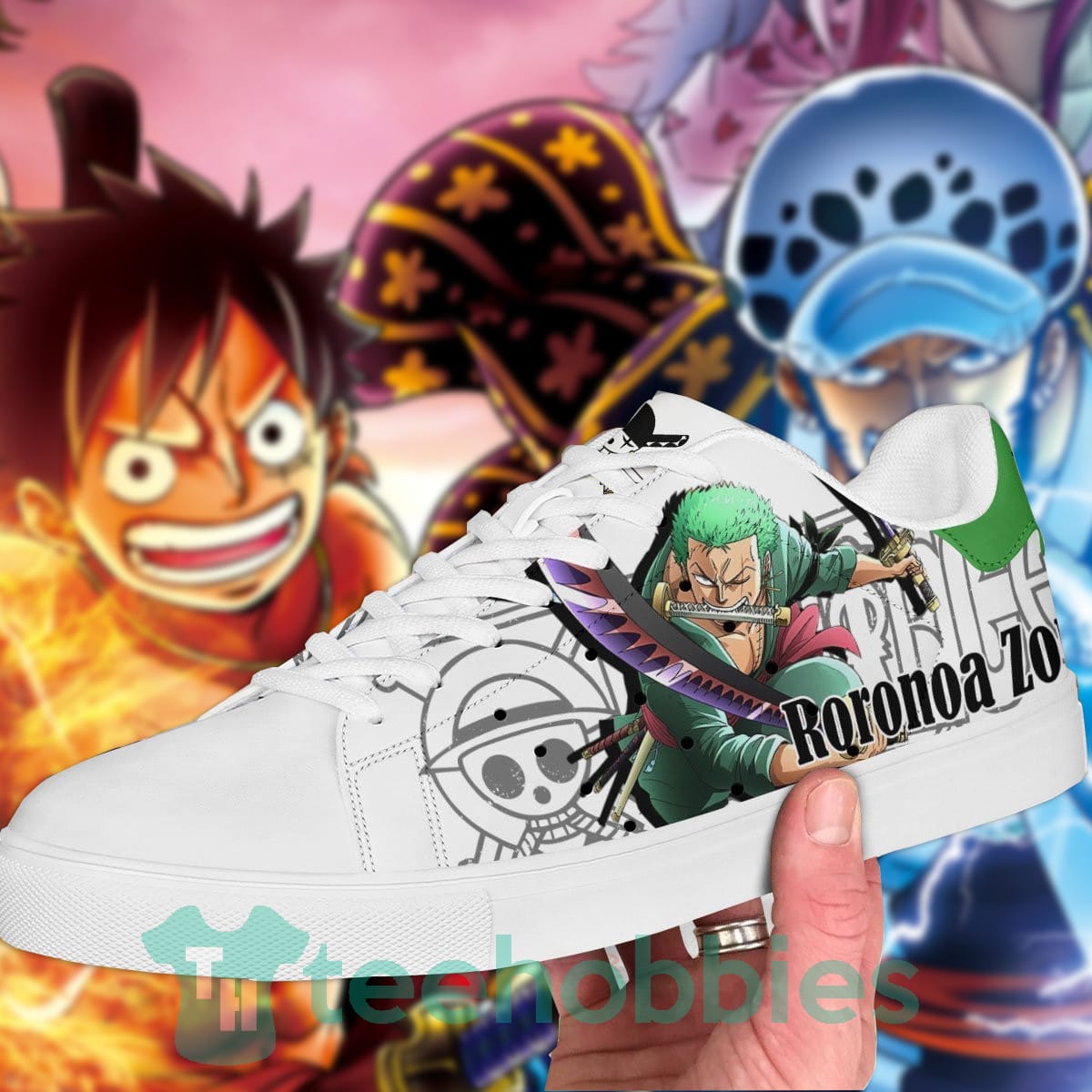 Zoro One Piece Stan Smith Shoes 9 Zoro One Piece Stan Smith Shoes - Image 9